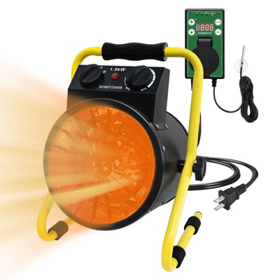 EAGLE PEAK 1500W Outdoor Heater with Thermostat, Rapid Warming with Overheat Protection& Radiant Heating