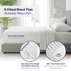 Kickoff Home Viscose from Bamboo Sheets Set 300 Thread Count 100% Organic Bamboo Viscose Cooling Bedding Sheets Hot Sleepers, Flat, Fitted, Pillowcase - 4 of 4
