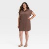 Women's Short Sleeve Mini Shirtdress - Universal Thread™ - 3 of 3