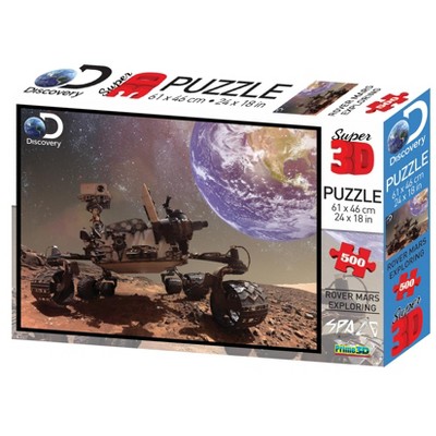 The Zoofy Group LLC Discovery Channel Mars Rover Super 3D 500 Piece Jigsaw Puzzle