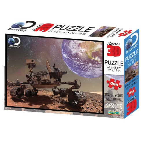 The Zoofy Group Llc Discovery Channel Mars Rover Super 3d 500 Piece Jigsaw Puzzle Target