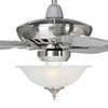 52" Casa Vieja Modern Indoor Ceiling Fan with Light LED Dimmable Remote Brushed Nickel Alabaster Glass Living Room Kitchen Bedroom - 3 of 4
