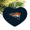 Carroll University Primary Logo Heart Love Wood Christmas Tree Holiday Ornament - 2 of 3