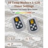 Heated Electric Throw Blanket, Waffle Electric Blanket with 6 Heat Settings & 4-Hour Auto-Off, Machine Washable, White - 2 of 4