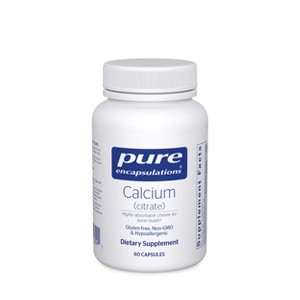 Pure Encapsulations Calcium (Citrate) - Supplement for Bone, Teeth, Colon, and Cardiovascular Health Support* - 1 of 4