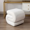 GDFStudio Mina Velvet S-Shape Upholstered Ottoman/Footstool - 2 of 4