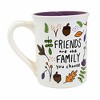 Enesco 4.5 Inch Thankful For A Friend Mug Acorns Leaves Flowers Mugs - 3 of 3