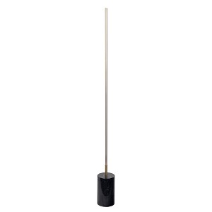 VYNXARIA 64"H Prism Brassed Gold LED Floor Lamp with On/Off Switch Faux Marble Base - 1 of 4