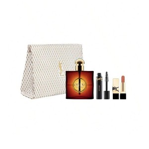 Ysl Opium 4 Pcs Set For Women: 3 Oz Eau De Parfum Spray + 0.06 Mascara + 0.04 Lipstick + Pouch - 1 of 1