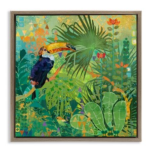 Stupell Industries Toucan Rainforest Nature, 18" x 18" - 1 of 4
