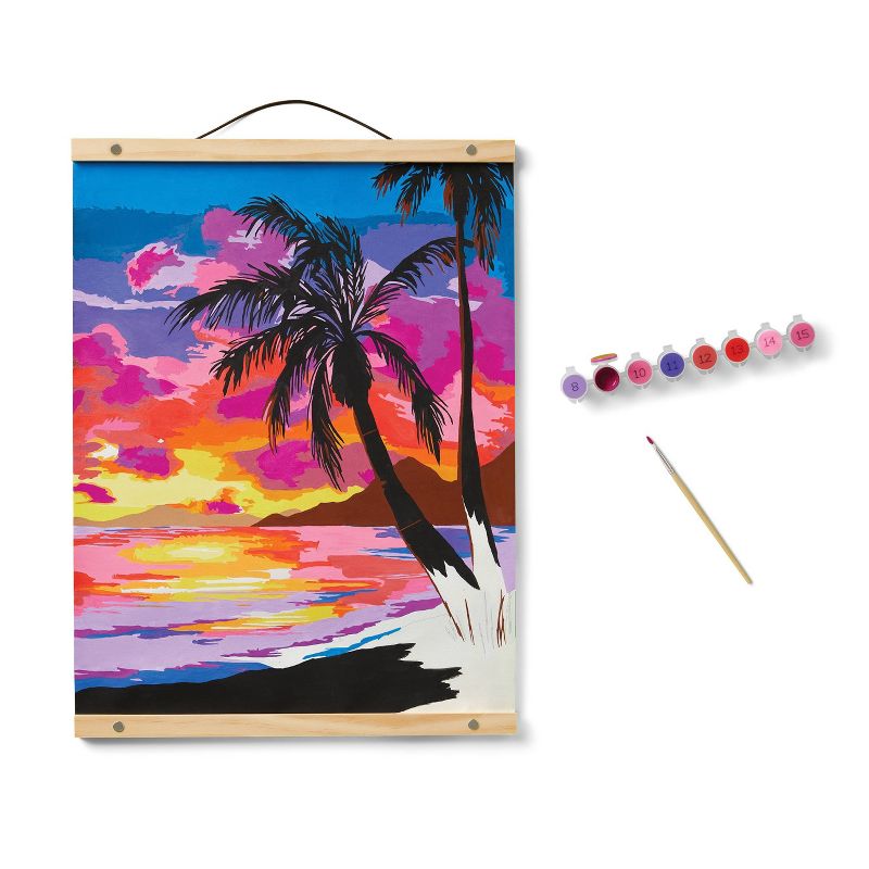 Paint by Number Kit Tropical Beach Scene - Mondo Llama&#8482;, 5 of 6