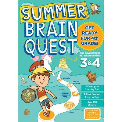 Summer Brain Quest : Between Grades 3 & 4 (Paperback) - by Persephone Walker