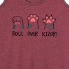 Women's - Instant Message - Rock Paper Claws Graphic Racerback Tank - 2 of 4