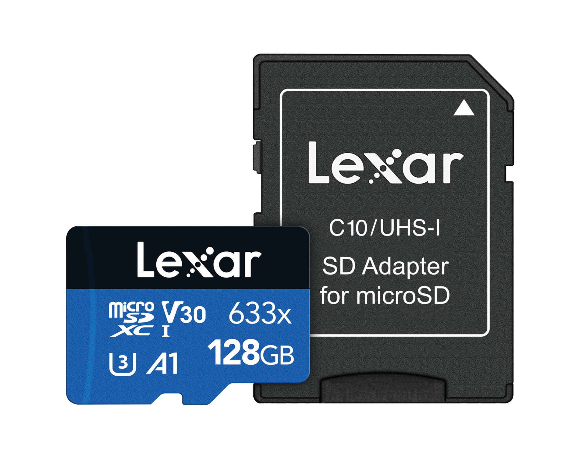 Lexar® High-Performance BLUE Series 633x microSDHC™/microSDXC™ UHS-I Card