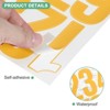 Unique Bargains Vinyl Waterproof Self-Adhesive Mailbox Number Stickers 12 Sheets - 2 of 4