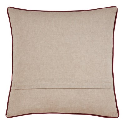 Saro Lifestyle Merry Christmas Pillow Down Filled, 18" Square, Natural Target
