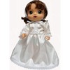 Doll Clothes Superstore Lace Trim Christening Dress With Hat Fits Baby Alive And Little Baby Dolls - 2 of 4