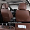 Coverado Auto Seat Covers Faux Leather Seat Protector With Stylish Design - 3 of 4