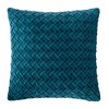 Chanasya Lattice Textured Velvet Throw Pillow Cover - 2-Piece Set - 3 of 4
