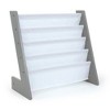 Humble Crew Kids' Inspire "L" Bookshelf Gray/White - 2 of 4