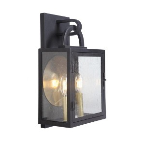 Craftmade Lighting Wolford 2 - Light Wall Light in  Textured Black - 1 of 2