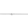 Black Bow Jewelry 0.7mm, 14k White Gold, Cable Rope Chain Necklace - 4 of 4