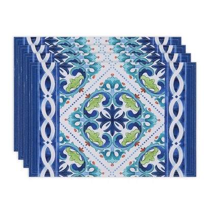Laural Home Callisto Tiles Set of 4 13" x 19" Placemats