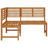 vidaXL Corner Bench Brown Solid Acacia Wood 55.1 in corner bench - 4 of 4
