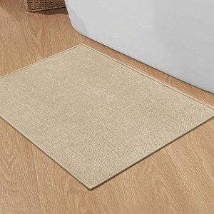 BAGOKIE Non-Slip Bath Mat Super Absorbent & Quick Dry Bathroom Rug - 1 of 4