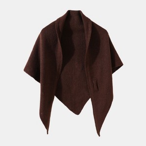 Anna-Kaci Women's Soft Solid Knit Scarf with Draped Shape, Smooth Textured Finish, and Versatile Wrap Styling Design 68.5x45.5x28.5in - 1 of 4