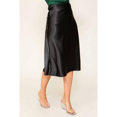 Mid length satin skirts target hotsell