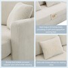 NicBex Modern L-Shaped Corduroy Sectional Sofa with Reversible Chaise and 3 Pillows for Living Room,Apartment,Office,Beige - 4 of 4