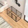 Okak 47.2IN Dog Crate with Durable Metal Frame, Indoor or Outdoor Use Dog Cage, Portable Dog Kennel for Small Medium Large Dogs, Black - 2 of 4