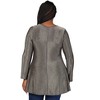 24seven Comfort Apparel Plus Size Scoop Neck Long Sleeve Shimmery Fabric Tunic Top - 3 of 4
