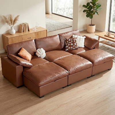 [超美品]CLOUD SOFA | OTTOMAN ブラウン Dyonery 120
