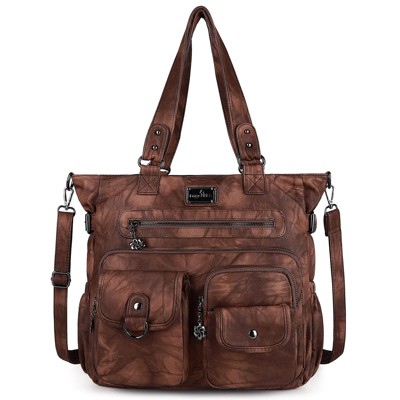 Purses Handbags for Women PU Tote Satchel Bags Pockets Shoulder Bags