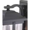 Progress Lighting Abbott 1-Light Outdoor Wall Lantern in Antique Bronze with Seeded Glass Shade - 2 of 4