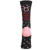 Memoi Women's Taurus Zodiac Sign Crew Socks Black 9-11 - 3 of 4