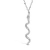 SHINE by Sterling Forever Scaly Snake Pendant Necklace - 2 of 2