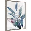 Amanti Art Indigo Sprig II (Leaves) by Isabelle Z Framed Canvas Wall Art Print - image 2 of 4