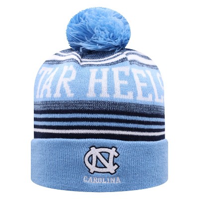 NCAA North Carolina Tar Heels Men's Rupture Knit Cuffed Beanie with Pom