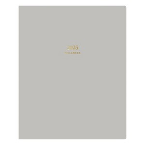 The Everygirl Wellness Planner January - December 2025 Faux Leather 8"x10" Weekly/Monthly Bookbound Gray - 1 of 4