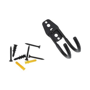 Unique Bargains Garage Storage Hooks with Screws Small Round Base Plate with Hook 4.8"x2.6"x1.4" 1 Pc - 1 of 4