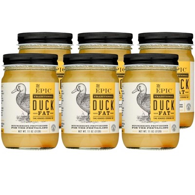 Epic Traditional Duck Cooking Fat - Case of 6/11 oz