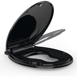 Toilet Seat Round,/Elongated Toilet Lid Soft-Slow Close, Heavy Duty Toilet Seat, Easy to Install, Universal Fit - 1 of 4