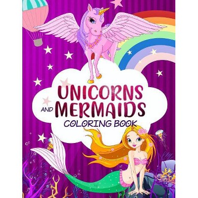 Mermaid Unicorn Colouring - by  Harper Hall (Paperback)