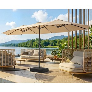 4ft patio umbrella 3 Tier Patio Umbrella with Lights main image 0