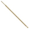 Chisel Stainless Steel Polished Yellow IP-plated Round Cubic Zirconia Link Bracelet 7" with 1" Extension - 3 of 4