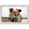 PosterPalooza | Shabby Chic White Picture Frame - UV Acrylic, Backing Board, Hanging Hardware Included - 2 of 4