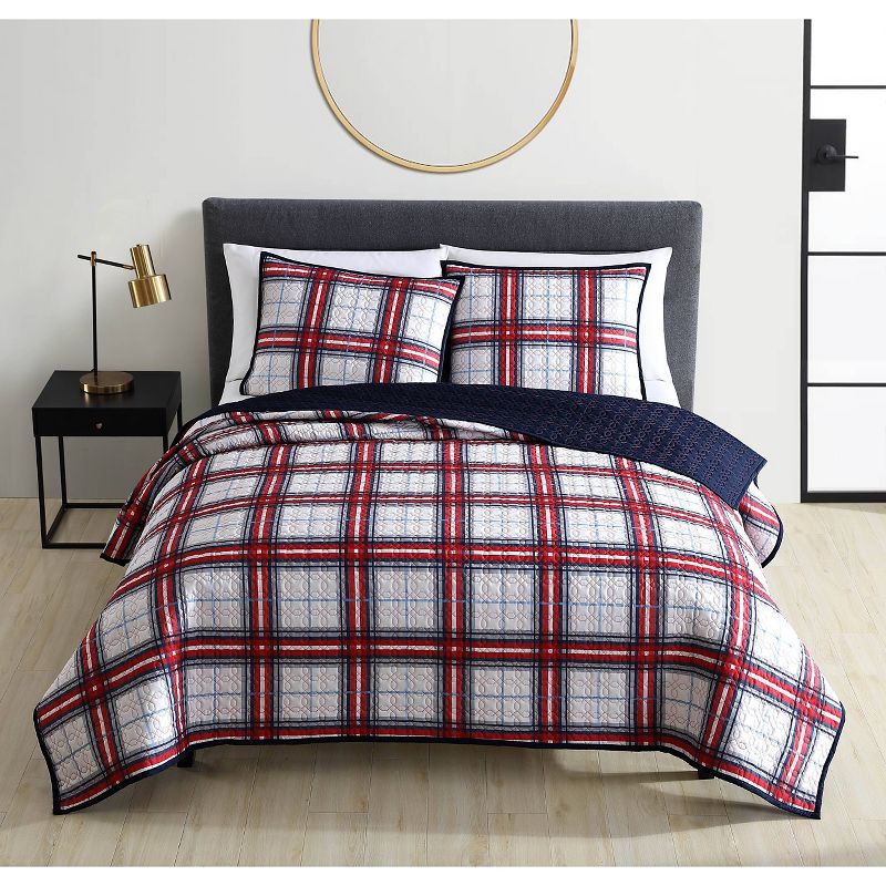 Riverbrook Home Plaid Coverlet Bedding Set , 1 of 6